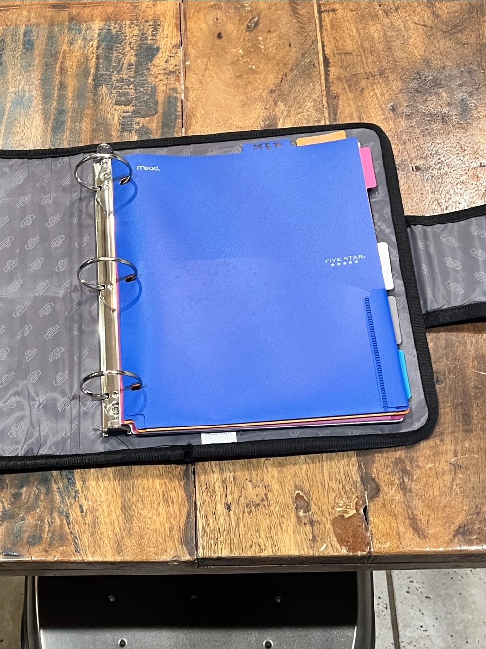 Case-it Open Tab Closure 2-Inch Binder with Tab File, Black - Picture 6 of 13